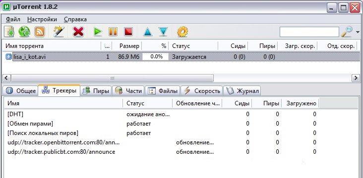 Открываем торрент